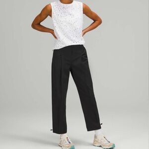 Lululemon Cotton-Blend Twill Trouser 7/8 Length‎ Black Size 27
